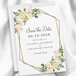 Elegante Trouw Verlovings Waterverf Bloem Motief G Save The Date