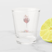 Elegante trouw-wijnglas-splash-shotglas shot glas (Achterkant)