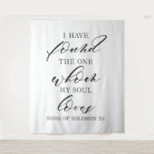 Elegante trouwachtergrond banner wandkleed (Voorkant)