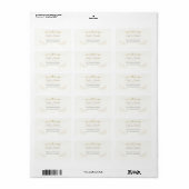 Elegante Trouwadreslabels Etiket (Full Sheet)