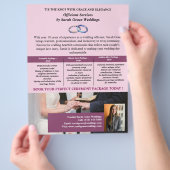 Elegante trouwambtenaar flyer (Hand)