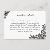 Elegante trouwbehuizing Kaart met  M (Voorkant)