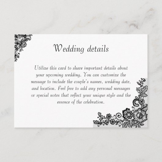 Elegante trouwbehuizing Kaart met M (Voorkant)