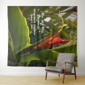 Elegante trouwbloem fotocabine achtergrond  wandkleed (In Situ (horizontaal))