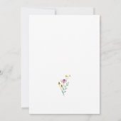 Elegante Trouwbloemen Bruiloft Save The Date (Achterkant)
