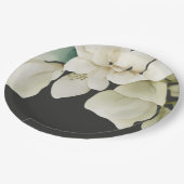 Elegante trouwbloemen in gedempeld groen papieren bordje (Gekanteld)