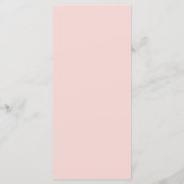 Elegante Trouwbloemen Roze Menu (Achterkant)