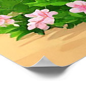 Elegante trouwboog met duiven poster (Hoek)