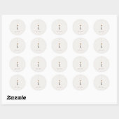 Elegante Trouwcadeausticker Ronde Sticker (Vel)