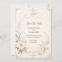 Elegante Trouwcalligrafie Bloemen