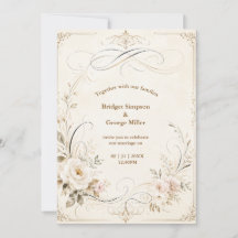 Elegante Trouwcalligrafie Bloemen