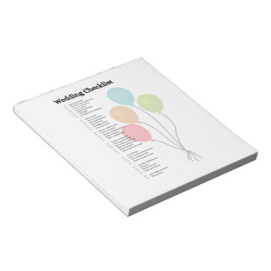 Elegante trouwchecklist notitieblok