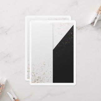 Elegante trouwconfetti uitnodiging minimaal luxe