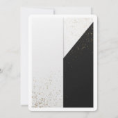 Elegante trouwconfetti uitnodiging minimaal luxe (Achterkant)