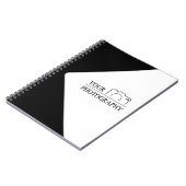 Elegante Trouwdag met Gepersonaliseerde Fotografie Notitieboek (Linkerzijde)