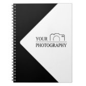 Elegante Trouwdag met Gepersonaliseerde Fotografie Notitieboek (Voorkant)