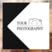 Elegante Trouwdag Met Gepersonaliseerde Fotografie Raamsticker (Vel 2)