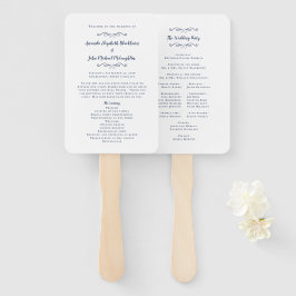 Elegante Trouwdag Moderne Ceremonie Programma Mari Handwaaier