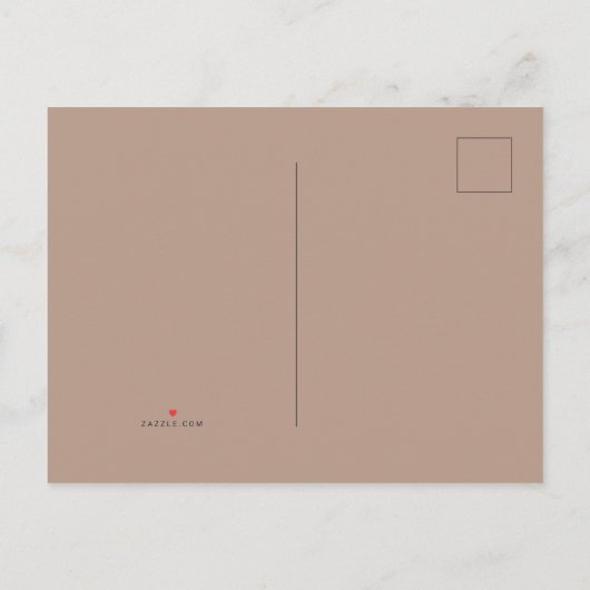 Elegante Trouwdatum Wijzigen Trouwkaart Uitnodiging Briefkaart (Achterkant)