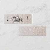 Elegante trouwdrank ticket voucher (Voorkant / Achterkant)