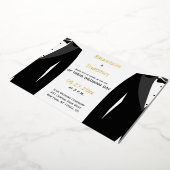 Elegante trouwekaartjes met goud folie voor homose folie uitnodiging (Gedraaid)