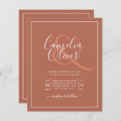 Elegante TROUWEN OP BUDGET Terracotta Klassieke Tr (Voorkant / Achterkant)