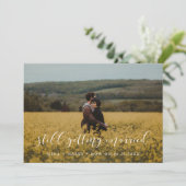 Elegante Trouwen update van de bruiloft Aankondiging (Staand voorkant)