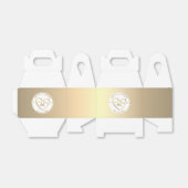 Elegante Trouwerijdoos met Monogram Bedankdoosjes (Uitgevouwen)