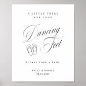 Elegante Trouwfeest Dansende Voeten Poster (Voorkant)