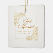 Elegante Trouwfeest Keramiek Ornament | Net Getrou (Links)