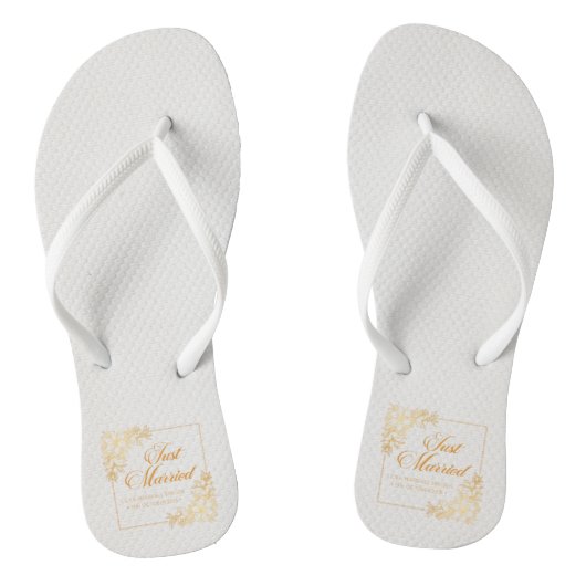 Elegante Trouwfeest Met Flip Flops (Voetbed)