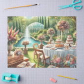 Elegante Trouwfeest Tafel Geschenken Bloemen Tissuepapier (Craft)