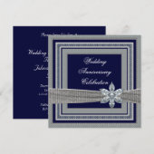 Elegante trouwfeest uitnodiging (Voorkant / Achterkant)