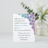 Elegante trouwfeest uitnodiging (Staand voorkant)