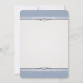 Elegante Trouwfeest Uitnodiging Met Rand (Achterkant)