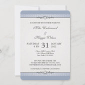 Elegante Trouwfeest Uitnodiging Met Rand (Voorkant)