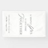 Elegante Trouwfoto Achtergrond Banner (Horizontaal)