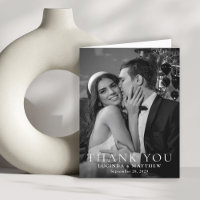 Elegante trouwfoto dank je wel