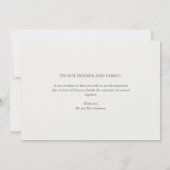 Elegante trouwfoto Dank u kaarten (Achterkant)