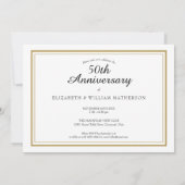 Elegante trouwfoto elk jubileumjaar kaart (Achterkant)