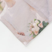 Elegante Trouwfoto fleece deken (Hoek)
