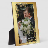 Elegante trouwfoto fotoplaat (Zijkant)