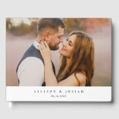 Elegante trouwfoto  gastenboek (Voorkant)