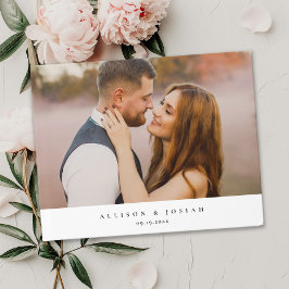Elegante trouwfoto  gastenboek