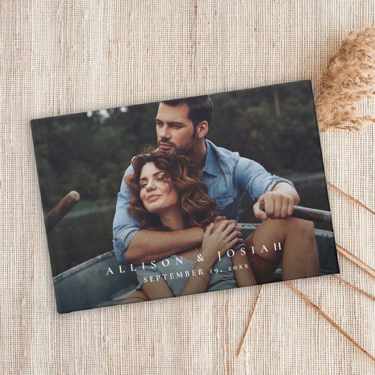 Elegante trouwfoto gastenboek