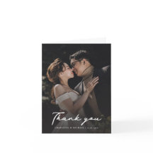 Elegante trouwfoto handgeschreven script