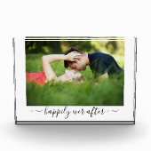 Elegante trouwfoto Hartstikke quote Fotoblokken (Voorkant)