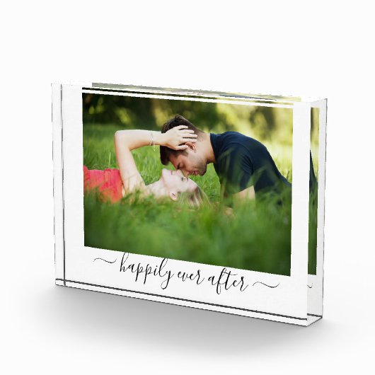 Elegante trouwfoto Hartstikke quote Fotoblokken (Rechts)