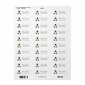 elegante trouwfoto illustratie modern etiket (Full Sheet)