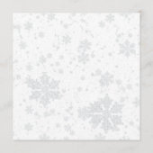 Elegante trouwfoto in de winter / Monogram Aankondiging (Achterkant)